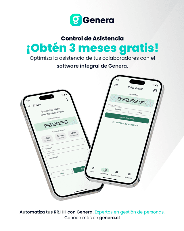 Diseño campaña SaaS Genera control de asistencia software RRHH - Muller y Pérez agencia marketing digital